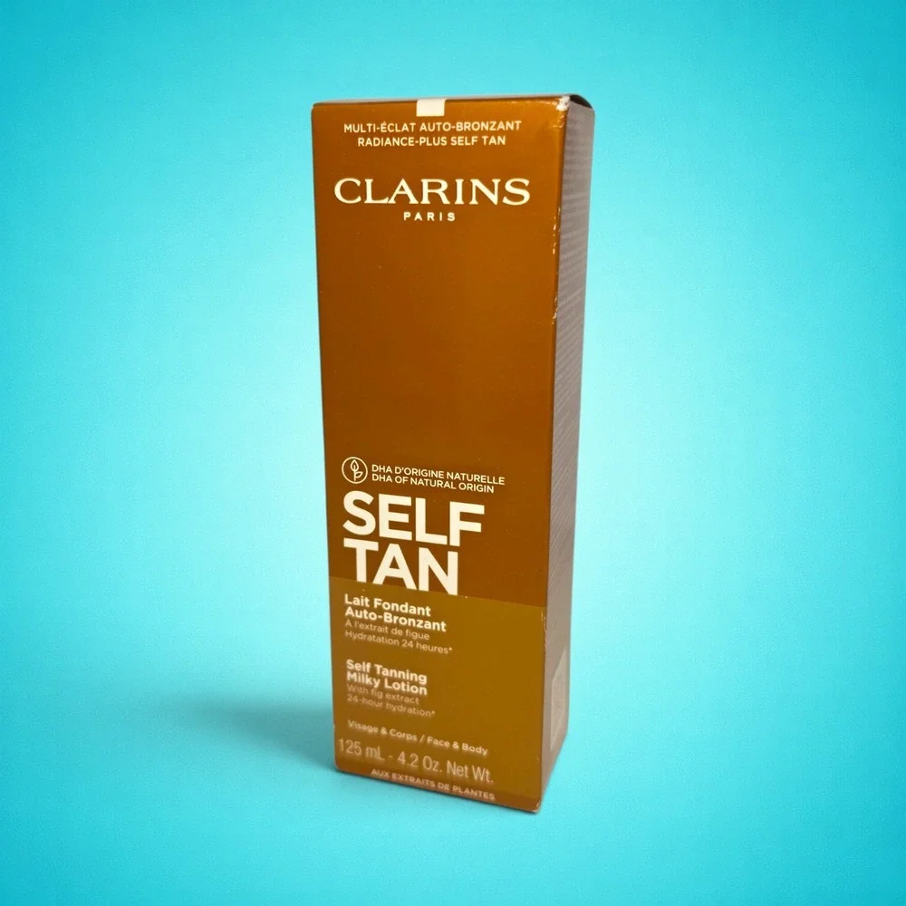 New Clarins Self Tan Radiance-Plus Self Tanning Milky Lotion Face Body 4.2oz